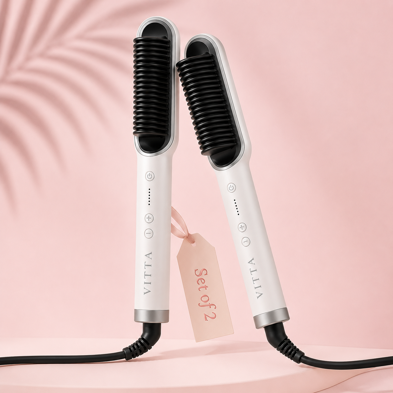 VITTA Style Duo — 2-in-1 Ionic Ceramic Straightener & Curling Brush