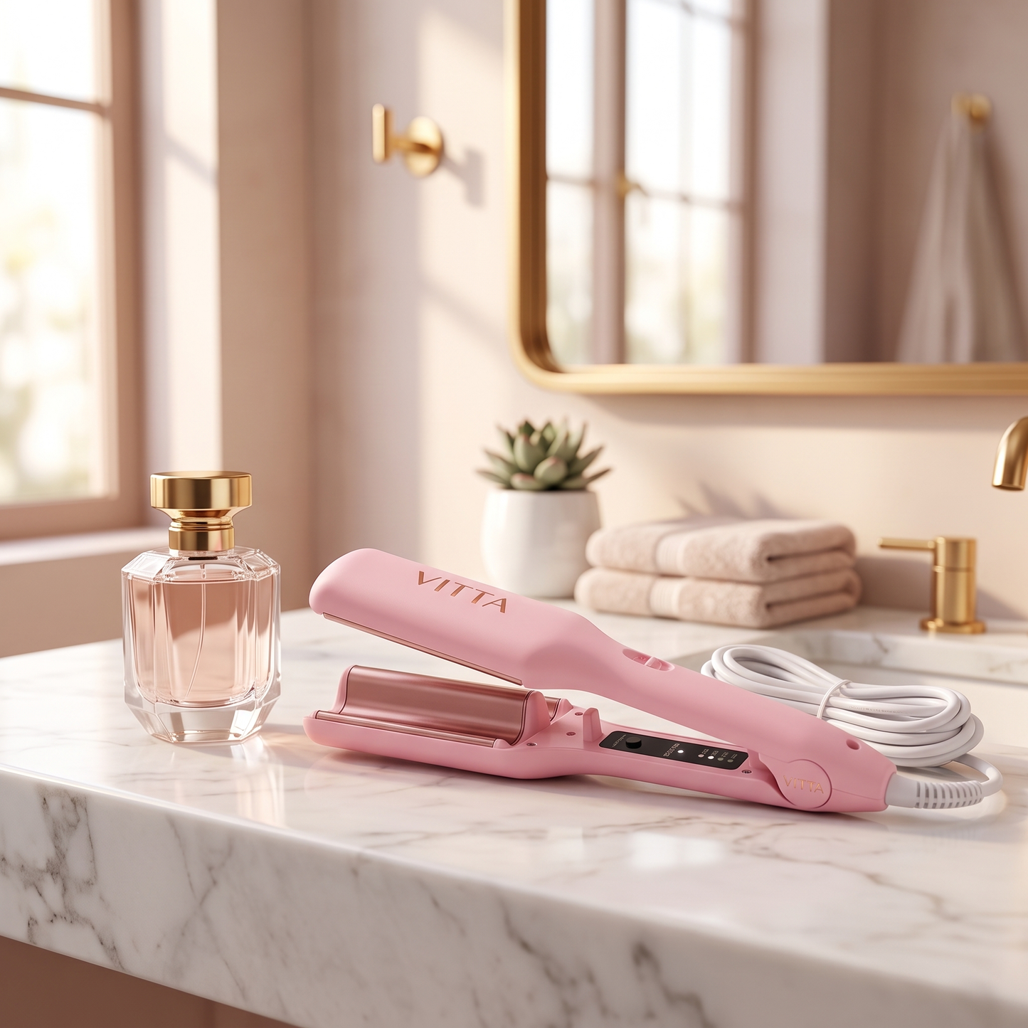 VITTA Deep Wave Hair Iron 32mm | Professional Ceramic Hair Waver with 4 Heat Settings