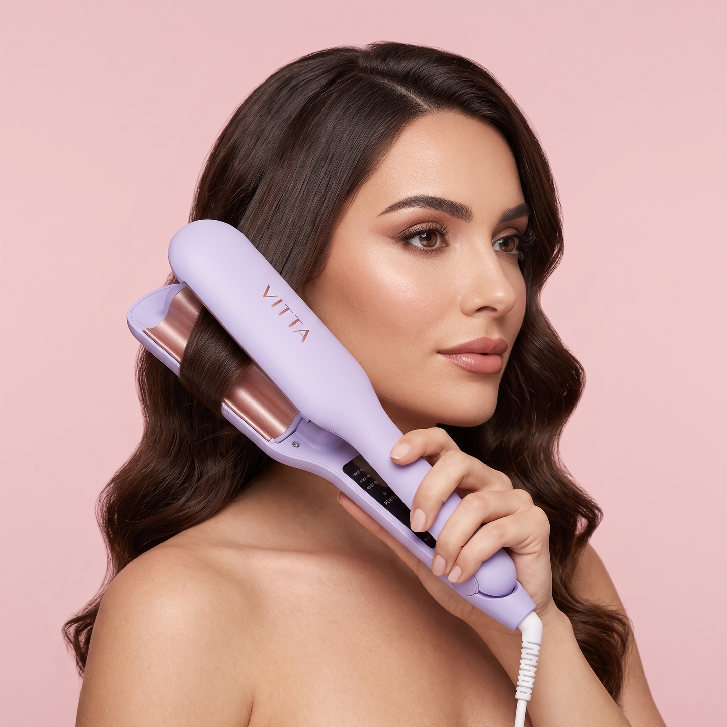 VITTA Deep Wave Hair Iron 32mm | Professional Ceramic Hair Waver with 4 Heat Settings