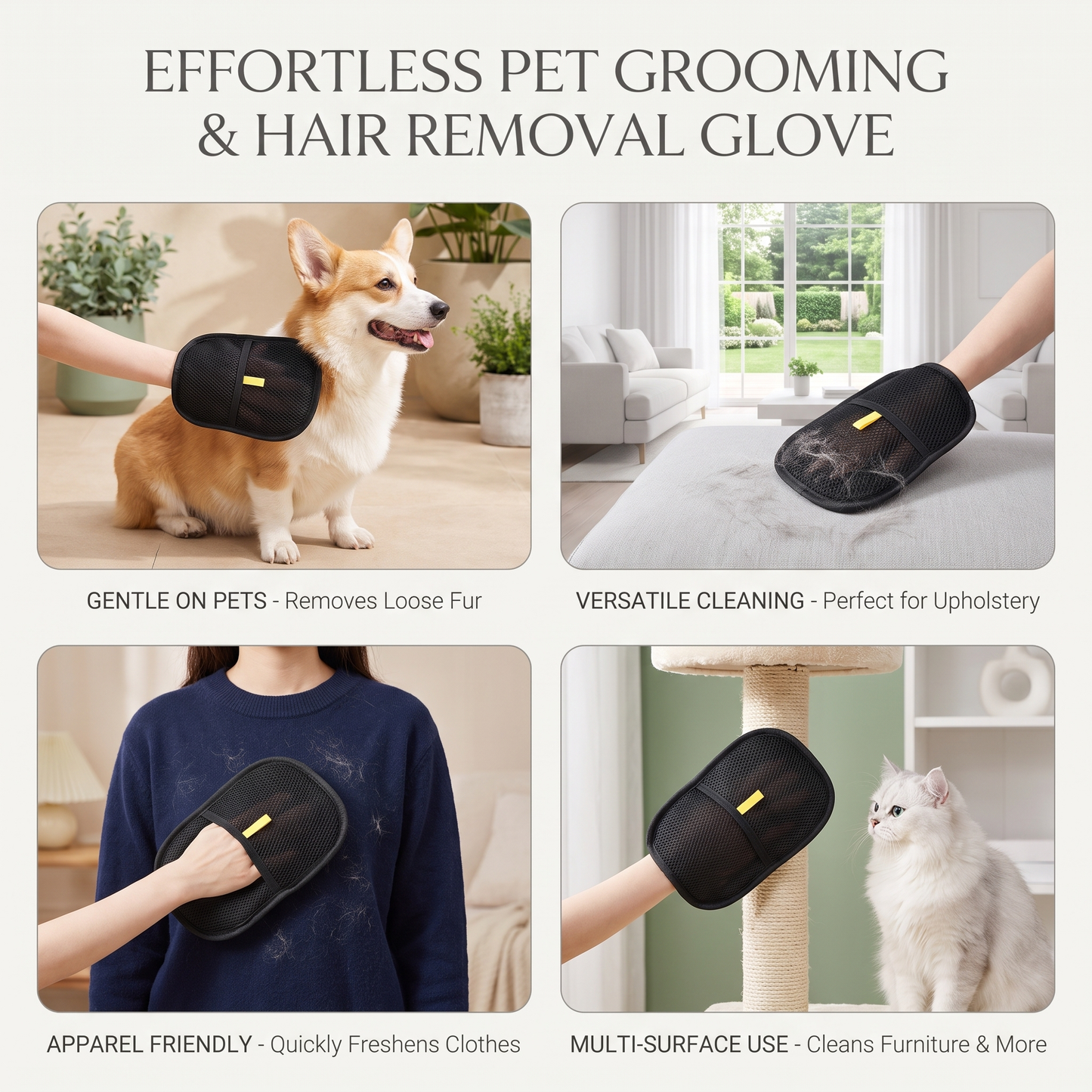 PawClean Pro™ – Pet Hair Remover Mitt for Dogs and Cats